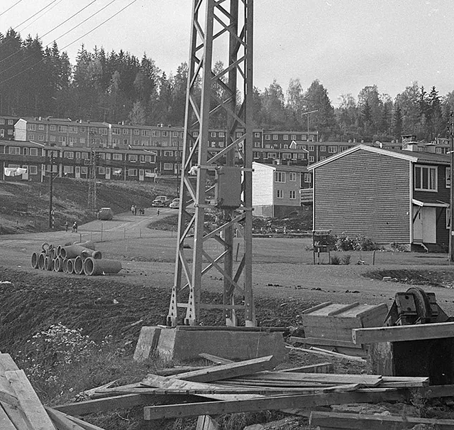Gammelt bilde av Kirkerudbakken Sameie