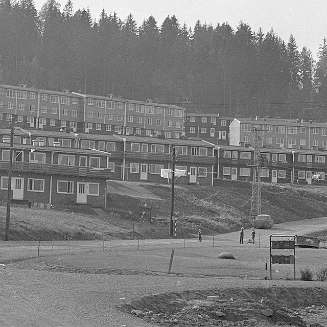 Gammelt bilde av Kirkerudbakken Sameie